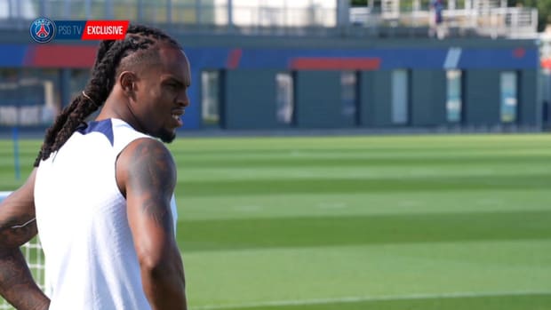 Renato Sanches' first training session with Paris Saint-Germain
